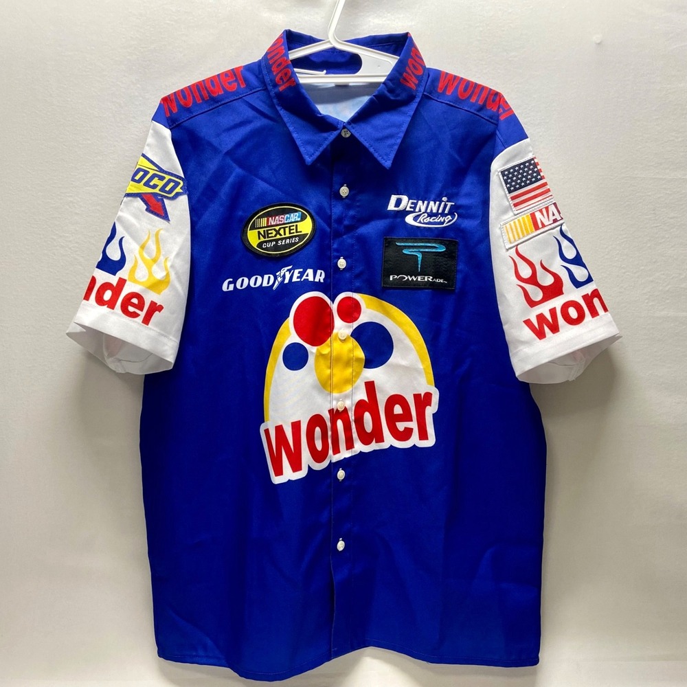 Nascar Wonder Bread Race Crew Shirt Men's Large Ricky Bobby Talladega Nights New
